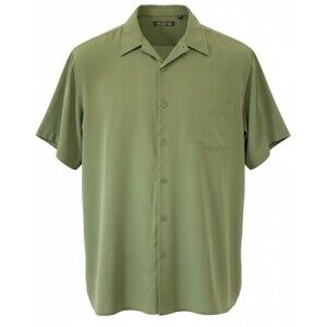 Red Level Nine Mens Shirt Rayon Blend XXL Green Side Slits Preppy Distressed